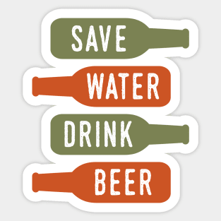 Save Water Drink Beer Sticker